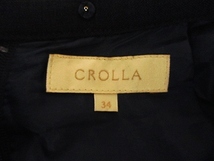 クローラ crolla フレア スカート ミニ丈 ネイビー 紺 size 34 レディース_画像4