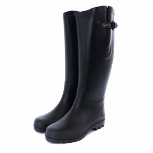  Aigle AIGLEe- gran tea nAIGLENTINE rain boots long boots low heel round tu Raver 35 22.5cm black black /IN #