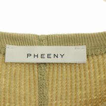 フィーニー PHEENY センタースリットサーマルカットソー プルオーバー 長袖 F ベーシュ /DF ■OS レディース_画像3