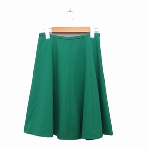 ナチュラルビューティーベーシック NATURAL BEAUTY BASIC スカート フレア ミニ シンプル S グリーン 緑 /KT20 レディース