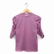 エージーバイアクアガール AG by aquagirl カットソー Tシャツ 五分袖 シンプル M ピンク /KT23 レディース_画像1