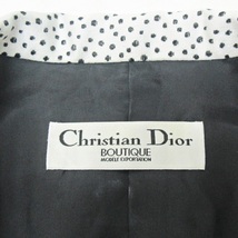 クリスチャンディオール Christian Dior BOUTIQUE 希少 ヴィンテージ スカート スーツ セットアップ ジャケット ドット アーカイブ_画像4