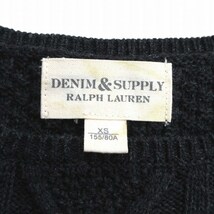 デニム&サプライ ラルフローレン DENIM & SUPPLY RALPH LAUREN ケーブル編み コットン ニット セーター カットソー 長袖 XS♪４※_画像5