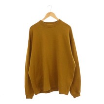 B&Y ユナイテッドアローズ BEAUTY&YOUTH ビューティー&ユース エイチ FRIZZY COTTON CREW NECK TOPトップス ニット セーター 長袖 L 茶 ブ_画像1