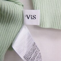 ビス ViS カットソー Tシャツ 七分袖 シンプル F ミントグリーン 緑 /KT30 レディース_画像3