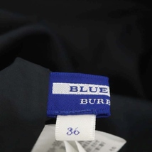 バーバリーブルーレーベル BURBERRY BLUE LABEL ショートパンツ フレア タック ウール 36 黒 ブラック ベージュ /BD ■OS レディース_画像3