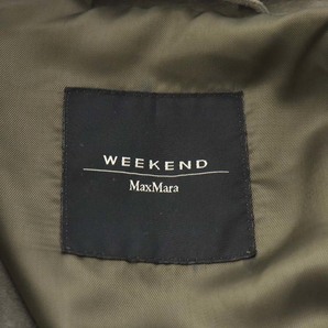 マックスマーラ ウィークエンドライン MAX MARA WEEKEND LINE 近年モデル ジャケット スエード ダブル 36 XS グレー /AN18 レディースの画像4