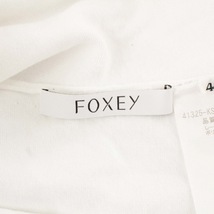 フォクシー FOXEY 20年製 Tシャツ カットソー 長袖 クルーネック 40 L 白 ホワイト /TR25 ■GY09 レディース_画像4