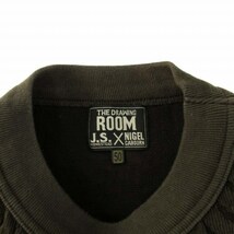 ナイジェルケーボン NIGEL CABOURN THE DRAWING ROOM J.S. HOMESTEAD ニット セーター クルーネック 長袖 総柄 50 LL 茶 メンズ_画像3