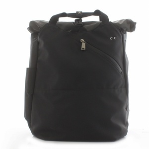 シー CIE VARIOUS BACKPACK-01 リュックサック バックパック ロールトップ ナイロン 黒 ブラック グレー