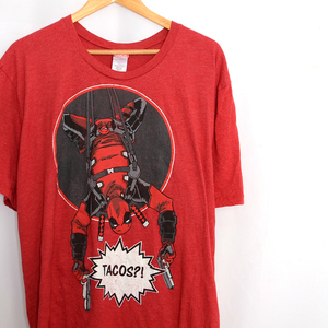 MT2352 デッドプール DEADPOOL Tシャツ 3XL 肩58 マーベル 映画 アメコミ メール便可 xq