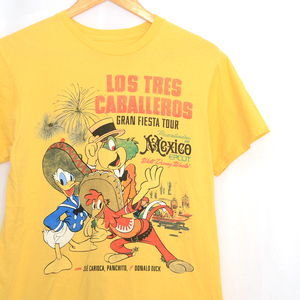 MT2409 ディズニー DISNEY 三人の騎士ー Tシャツ M 肩45 LOS TRES CABALLEROS 映画 アメリカ古着 メール便可 xq