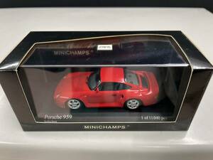 MINICHAMPS/ミニチャンプス/1：43/ポルシェ Porsche　959/1987年/RED/箱・ケース付き