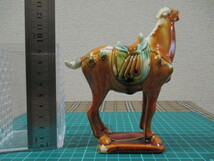 N137-57W　置物　馬　陶器　中古　（八　玄）_画像3