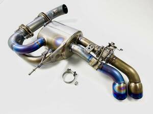 ☆超稀少品/美品☆ARQRAY フルチタン マフラー Full Titanium Exhaust BMW i8 2Z15 アーキュレー チタン 