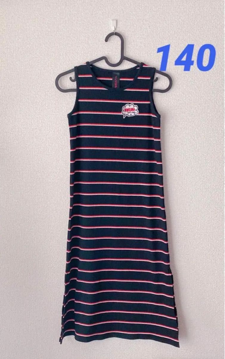 ジュエルナ　ニットワンピ ボーダーワンピース　140