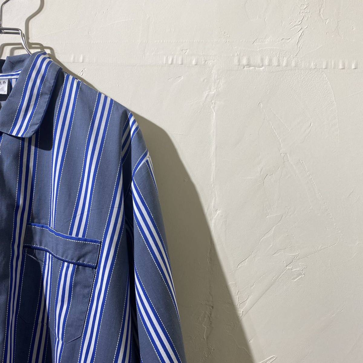 vintage euro stripe pajama shirt ヨーロッパ古着 ビンテージ 