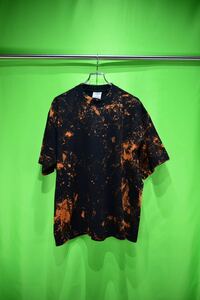 old us tie dye breach tee アメリカ古着 シャカウェア タイダイtee ブリーチ加工 無地tee リメイク古着 90s 00s Tシャツ