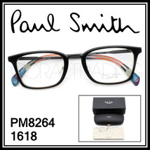 23309★新品本物！Paul Smith PM8264 1618 Stephenson ブラック/マルチストライプ ウェリントン ポールスミス セルフレーム メガネ 眼鏡_画像1