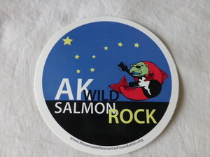 アラスカ・サーモン マイケルメルフォード保護団体 ステッカー AK WILD SALMON ROCK trout フライフィッシング FLYFISHING