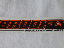 BROOKLYN MACHINE WORKS・NEW YORK ステッカー ブラックx蛍光オレンジ BROOKLYN MACHINE WORKS・NEW YORK ブルックリン_画像7