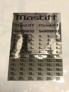 正規 非売品 シマノ ステッカー マスティフ simano mastiff