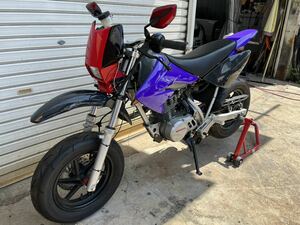 XR100 モタード カスタム レーサー ドムカラーリング 登録書類あり エイプ 100 4ミニ 車種に寄っては交換