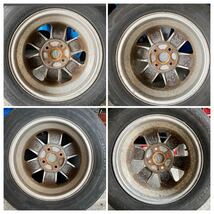 SUZUKI 145/80R13 4.50B +50 PCD100 アルミホイール4本セット_画像8