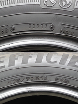 B-761 送料無料/代引きOK ランクE 中古 175/70R14 グッドイヤー Efficient Grip 2017年 7～7.5分山 夏タイヤ 4本SET シエンタ等_画像9