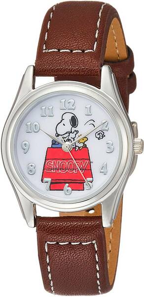 スヌーピー＆ウッドストック 腕時計 アナログ シンプルな文字盤 合成皮革ベルト シンプル ファッション オシャレ かわいい プレゼント
