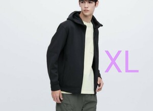 UNIQLO ストレッチ ドライ スウェット フルジップ パーカー XL 部屋着 フーディ スポーツウェア アウトドア ユニクロ ブルゾン 速乾 軽量