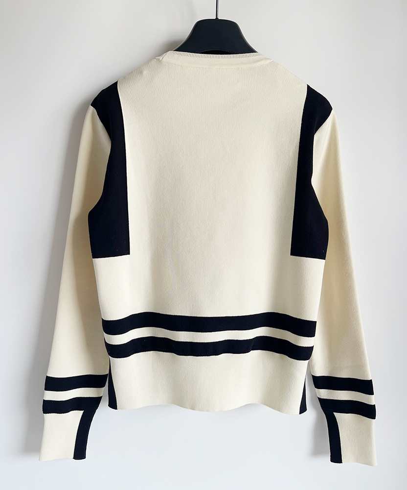 CYCLAS シクラス*22SS コットンブロッキングプルオーバーニット 34