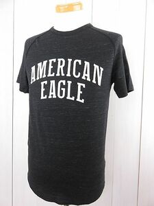 アメリカンイーグル　半袖Tシャツ　グレー　ストレッチ生地　霜降り　S