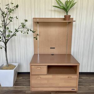 r766i96 * now week. great special price SALE small Space optimum storage attaching back side T V board safe made in Japan Kouya woodworking Figh Field display Space attaching 