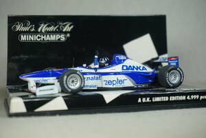 1/43 ヒル UK特注 MINICHAMPS ARROWS A18 YAMAHA #1 HILL 1997 British 6th アロウズ ヤマハ FA18 イギリス 6位 アローズ DANKA A-18