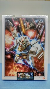 【レア 初版限定 特製エンブレム】ジグソーパズル 機動戦士ガンダム ソロモンの攻防 1000ピース 49x72cm 81-073 ビバリー