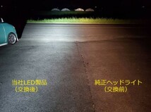 超爆光 H11 LEDヘッドライト ロービーム 新車検対応　12V 24V トヨタ ノア ZRR75G ZRR70G ZRR70W ZRR75W H19.6～H25.12　P41 ホワイト _画像8