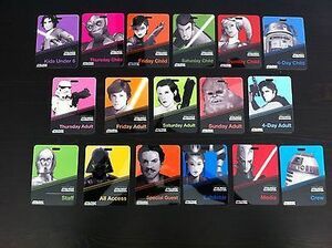 ★StarWars★Celebration Anaheim (VII)★17 Badge Set★ 