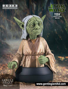 *GENTLE GIANT*2018 SDCC* CONVENTION EXCLUSIVE*McQUARRIE CONCEPT*YODA*COLLECTBLE MINI BUST*