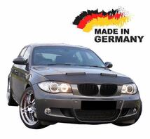 本国仕様 BMW 1シリーズ E87 E88 E82 ボンネットフード ノーズブラ ボンネットブラ エアロ フロント ハーフブラ 2016-up_画像2