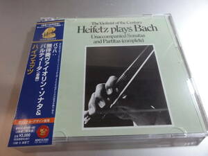 HEIFETZ PLAYS BACH UNACCOMPANIED SONATA　　 帯付き国内盤　　　2CD