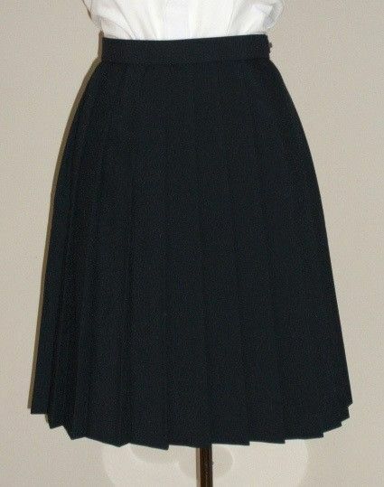紺色スクールプリーツスカート50cm丈(本格的)　　セーラー服