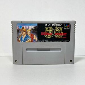 リターン・オブ・ダブルドラゴン 1992 RETURN OF DOUBLE DRAGON TECHNOS スーパーファミコン Nintendo 任天堂 SFC ゲーム カセット レトロ