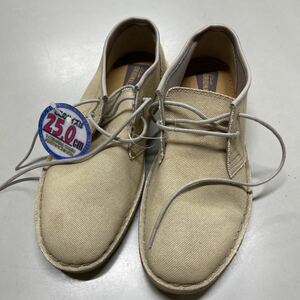 Clarks クラークス シューズ US7.5 JINK SANDCANVA ジンク キャンバス 25センチ 靴 メンズ ブーツ ワラビー