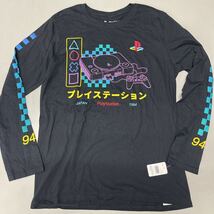 PlayStation プレイステーション 長袖 Tシャツ ロンT 未使用 メンズ Mサイズ ブラック 黒 ゲーム プレステ_画像1