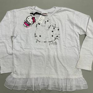 DIESEL HELLO KITTY 長袖 Tシャツ 未使用 ディーゼル ハローキティ キティちゃん 3Y 白 ホワイト キッズ 子供服 kids ロンT