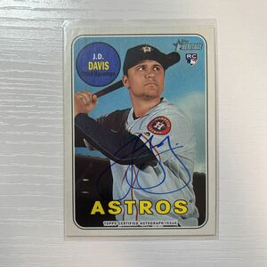 2018 Topps Heritage J.D Davis auto