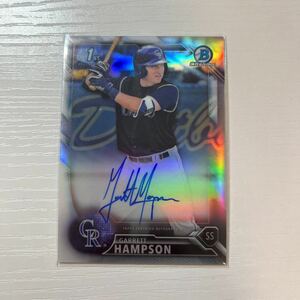 2016 Bowman Draft Chrome Garrett Hampson auto refractor 499枚限定