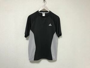 本物アディダスadidasスポーツトレーニングウェア半袖Tシャツメンズアメカジサーフビジネススーツミリタリー黒ブラックS