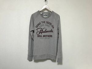 本物スコッチアンドソーダSCOTCH&SODAコットンプリント長袖ロンTシャツメンズアメカジサーフミリタリービジネスグレーMトルコ製